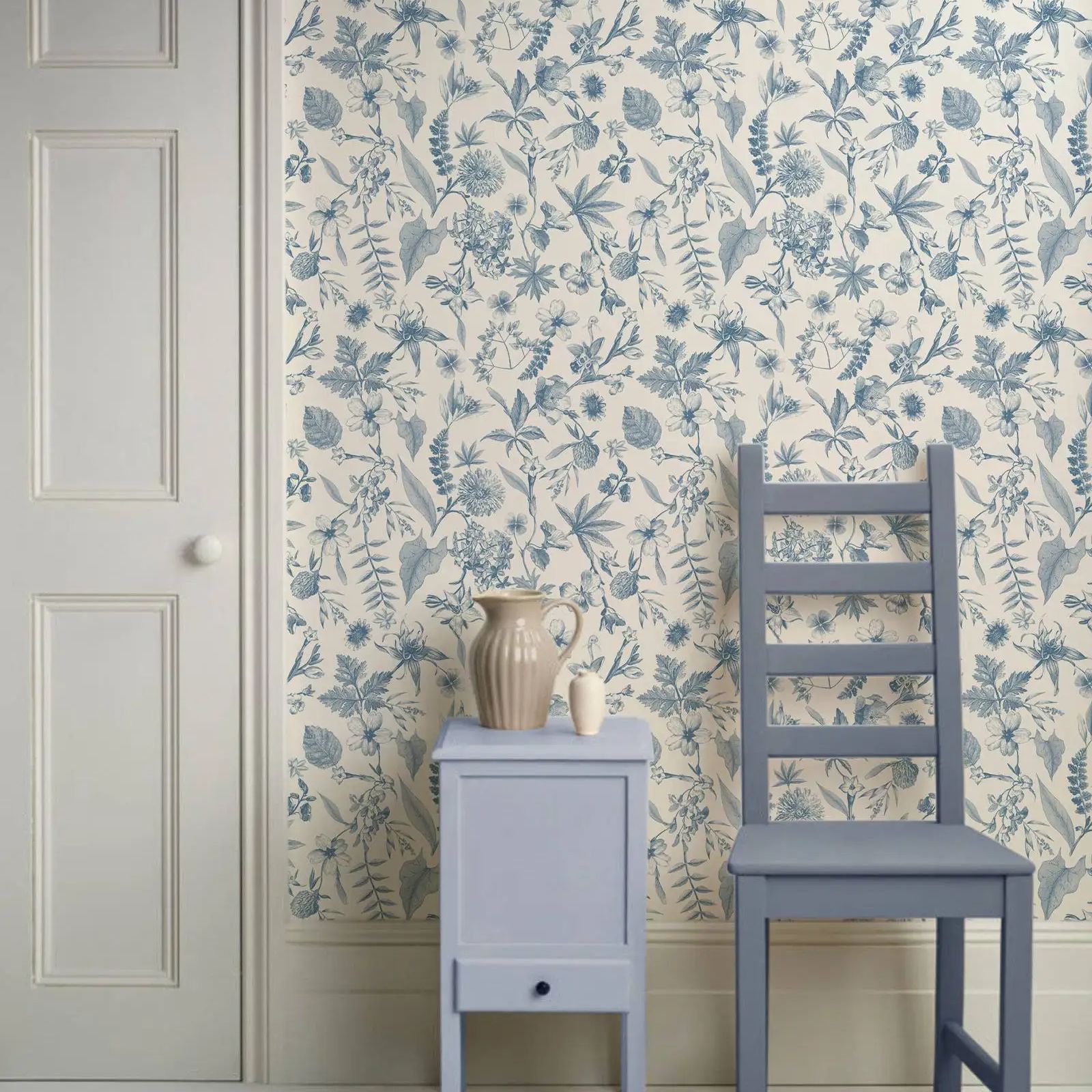 Toile Farmhouse Whimsical Wall - Herbal Wallpaper review and price