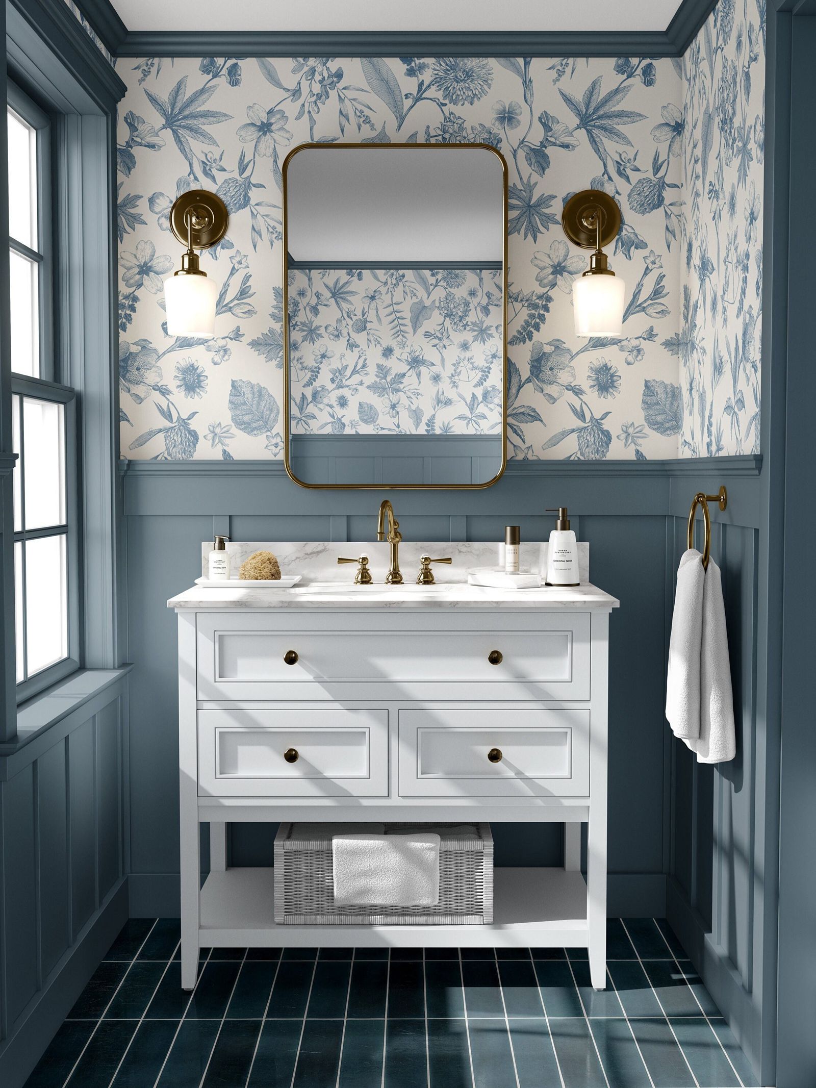 Toile Farmhouse Whimsical Wall - Herbal Wallpaper review and price