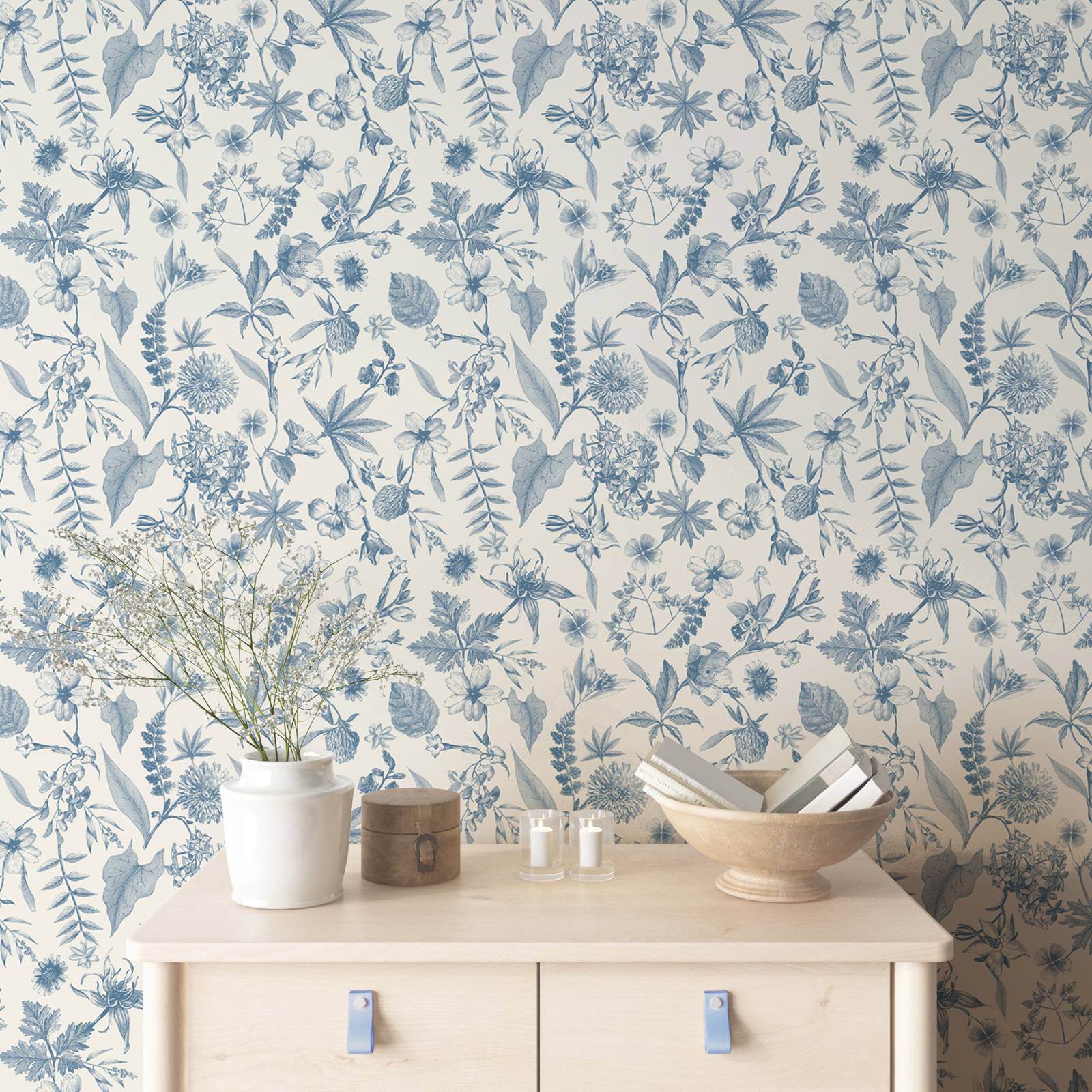 Toile Farmhouse Whimsical Wall - Herbal Wallpaper review and price
