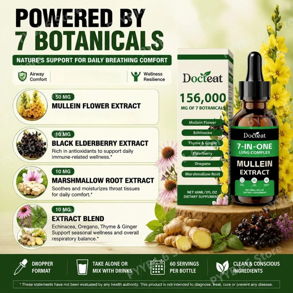 Docteat 7-in-1 Mullein Extract - Herbal Wellness review and price