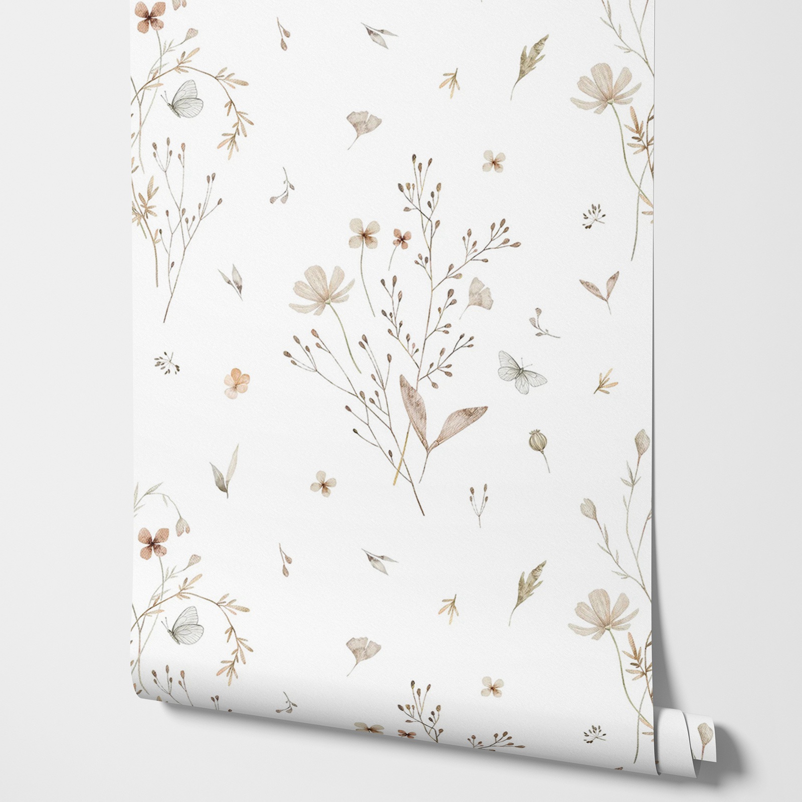 Fresh Flowers Wallpaper, Neutr - Herbal Wallpaper review and price