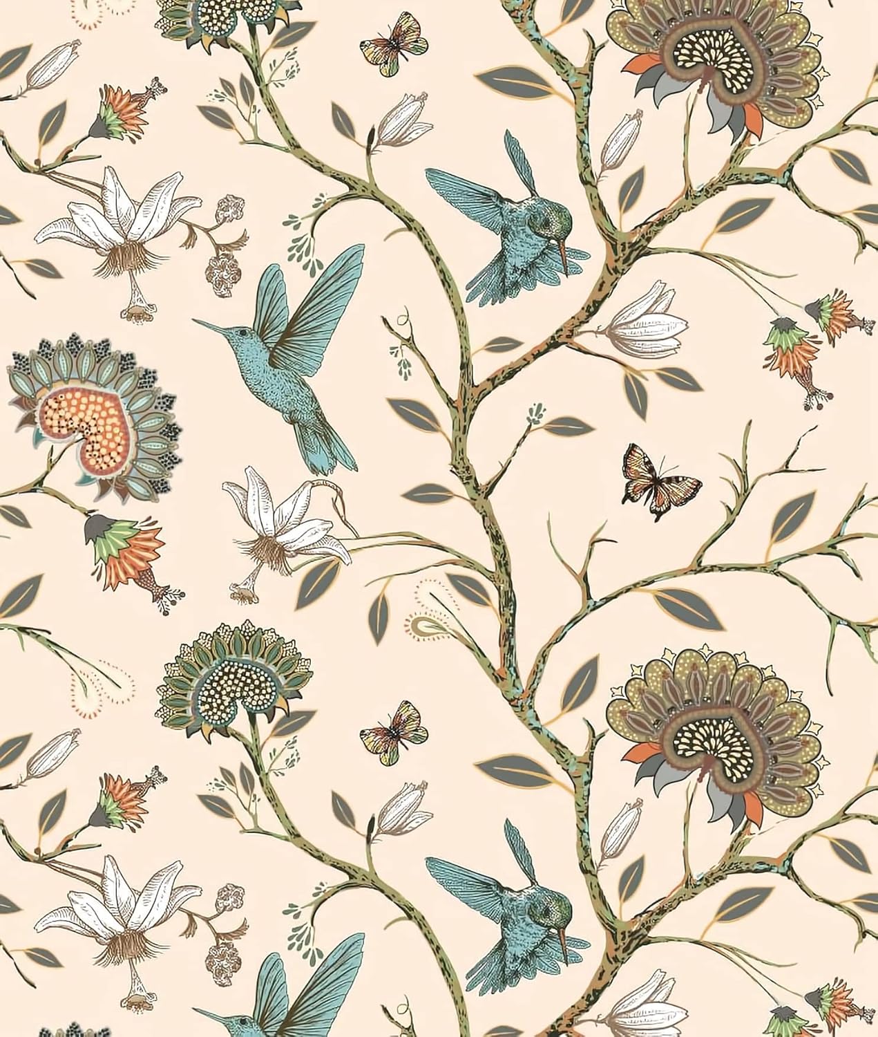 Bird Wallpaper Removable Self  - Herbal Wallpaper review and price