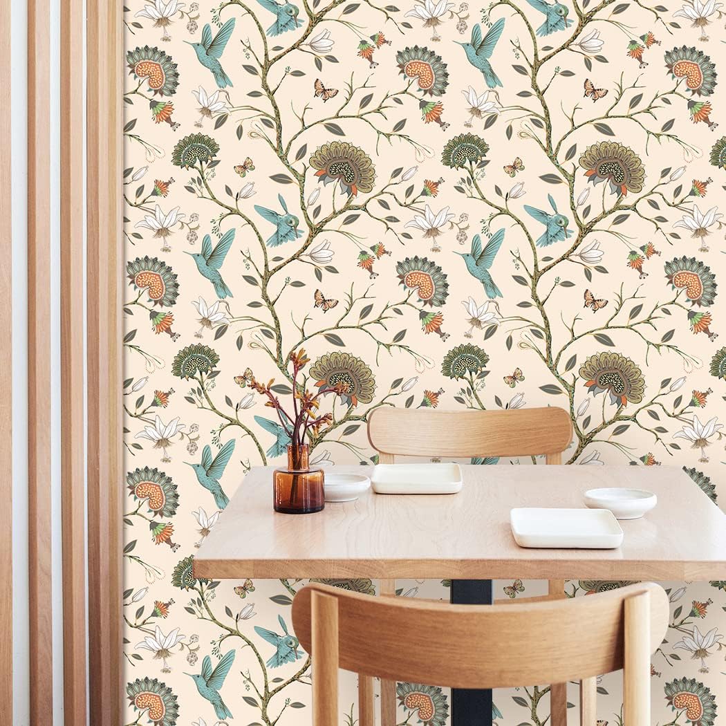 Bird Wallpaper Removable Self  - Herbal Wallpaper review and price
