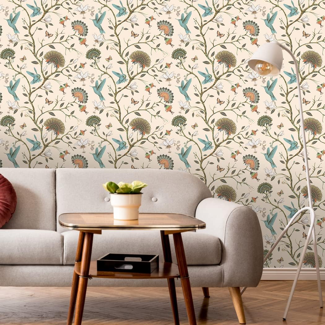 Bird Wallpaper Removable Self  - Herbal Wallpaper review and price