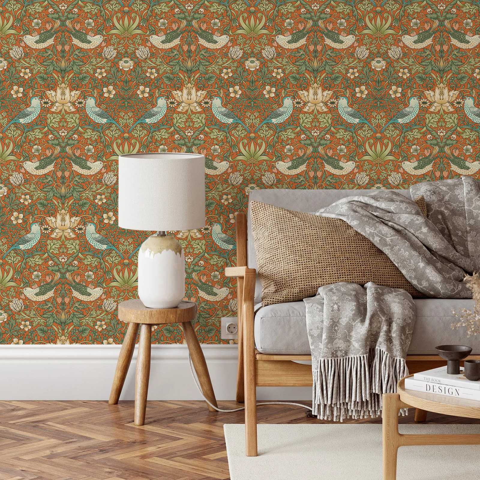 Strawberry Thief Flower Wallpa - Herbal Wallpaper review and price