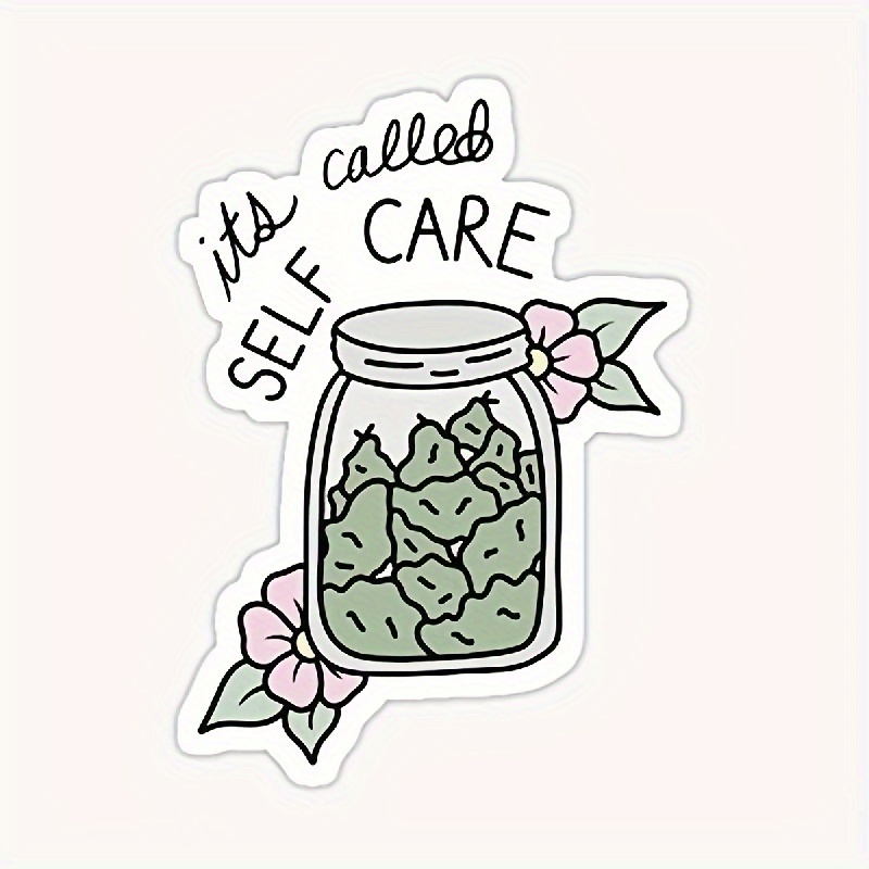 Self care herbal jar sticker,  - Herbal Wallpaper review and price