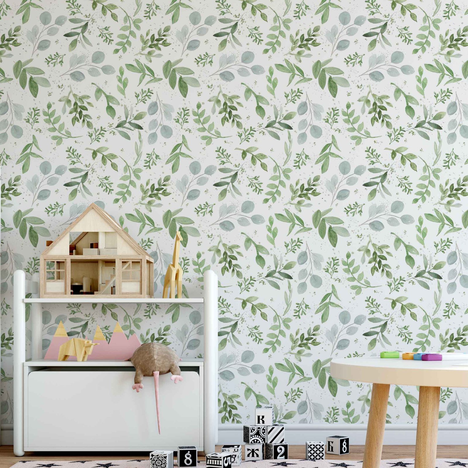 Green Leaves Wallpaper Peel An - Herbal Wallpaper review and price
