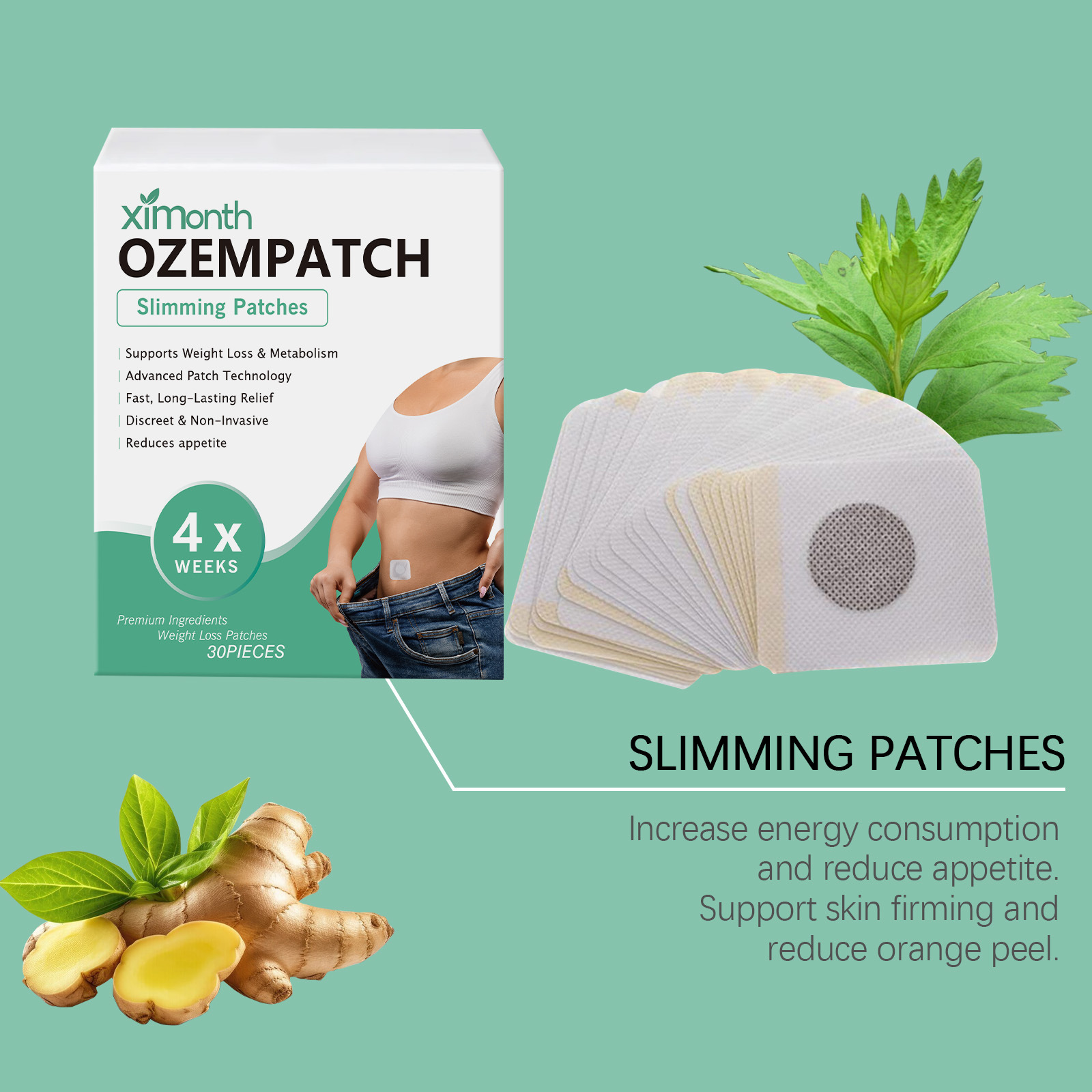 Ximonth Body Shaping Patches I - Herbal Wellness review and price